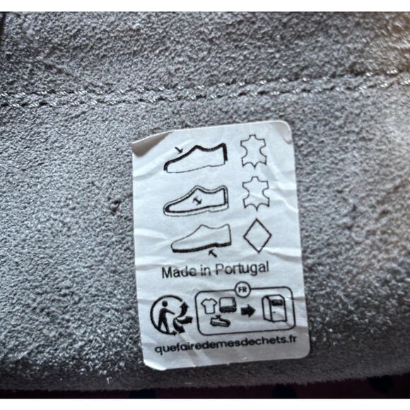 Gudrun Sjoden Suede Boots Moccasins Fringe Size 40 US 9.5 Gray Boho Hippie - Picture 15 of 15